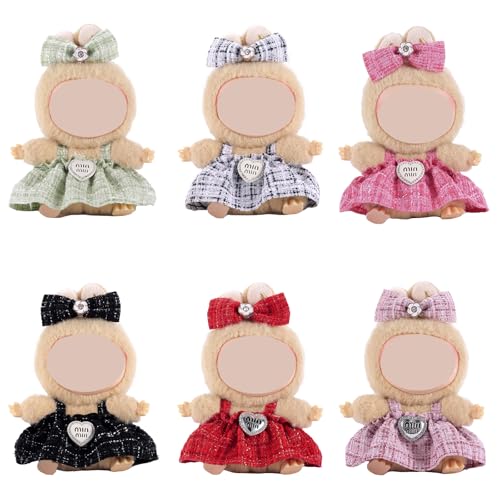 Fashion Doll Clothes Dress 17cm Dolls Clothes Outfits and Accessories 6 Sets Fashion Chic Doll Clothes Dress Various Style Cute Soft Costume Set (Doll Not Icluded)