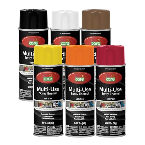COLOR CARE Spray Paint 6-Pack Warm Color Mix