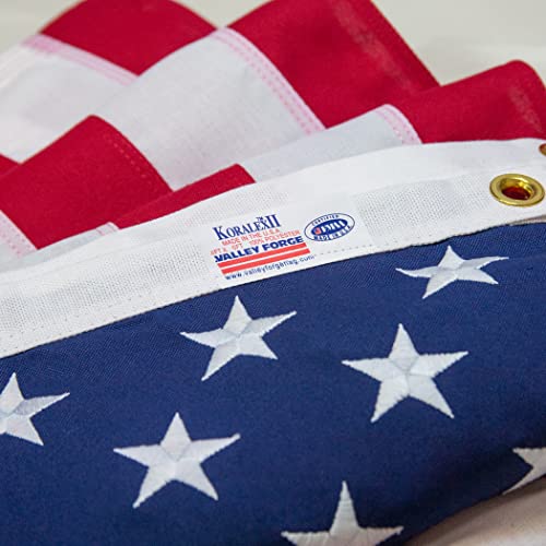 American Flag - 100% Made In The Usa - 4' X 6' Ft - Koralex Ii 2-Ply Polyester - Sturdy, Durable And Patriotic - Great For Gardens, Homes, Patios And Cars – By Valley Forge Flag #TOP3