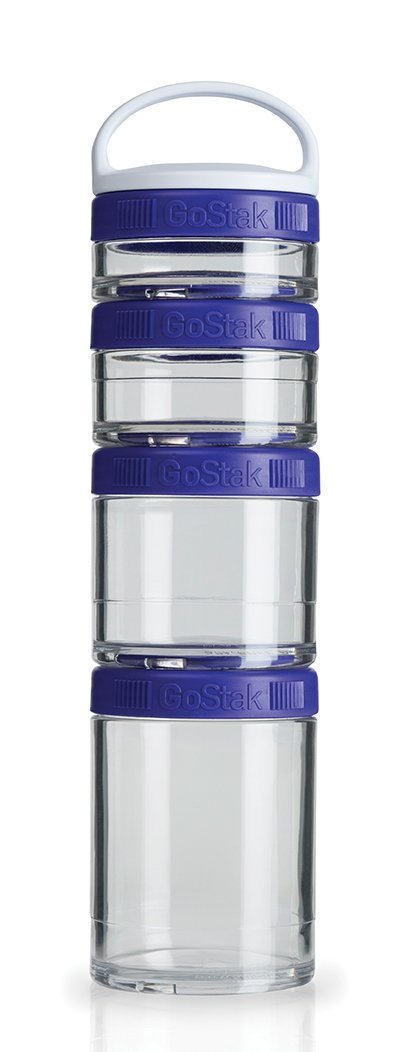 BlenderBottle GoStak 2Pak, Contenedor de suplementos alimenticios, cyan, Pak de (2x150ml) — view 33