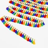 20 Yards 0.8 inch Wide Sewing Fringe Trim, Wide Lace Tassel，for DIY Crafts，Clothing, Curtains, Way