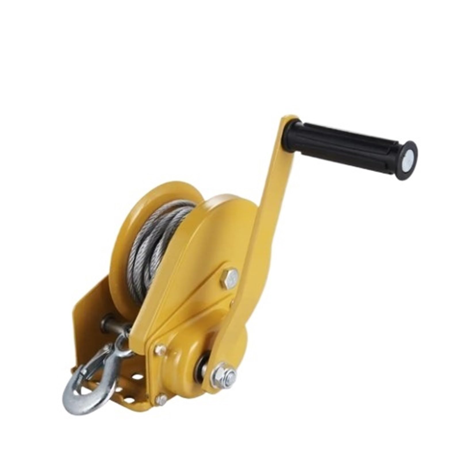 Seilwinde, triebe-Wärmebehandlung, 1200 lbs, automatische Bremse, manuelle Handwinde, Bootswinde, vertikale Hebe-Bootsanhänr-Stativwinde,für Auto, Pannenhilfe, Abschleppen usw.(B)