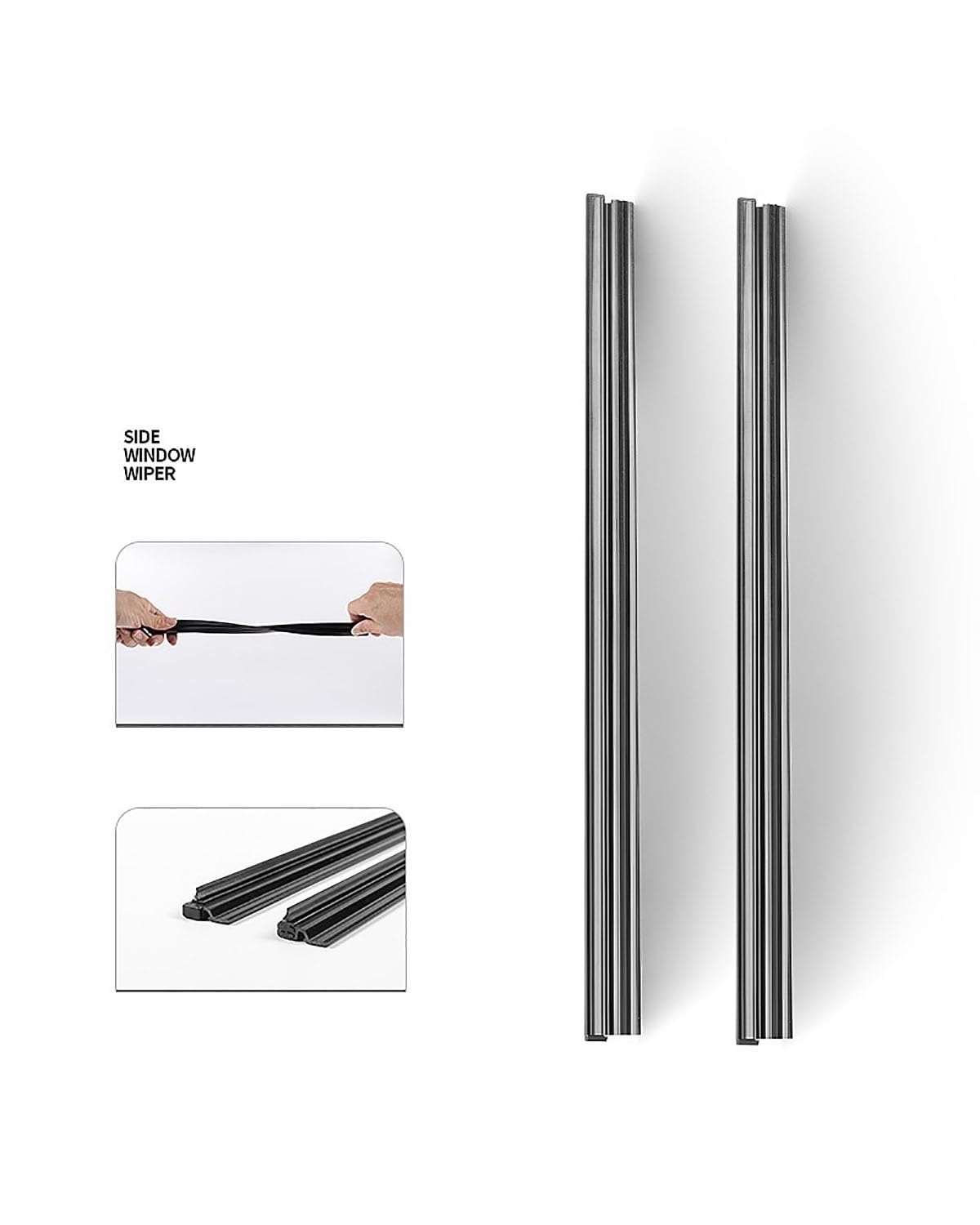 Escobilla limpiaparabrisas Para Para X5 Limpiaparabrisas De Ventana Lateral De Coche De Vidrio Tira Raspadora Doble De Lluvia Y Niebla