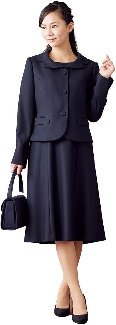 Amazon | [ブラックギャラリー] お受験アンサンブル 日本製 ウール 