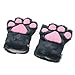 KEESIN Conjunto de Cosplay de Gato Guantes de Garra de Felpa Orejas...