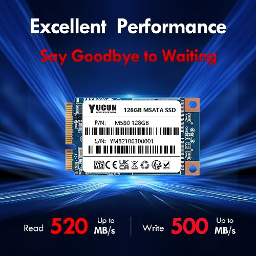 Yucun 128GB mSATA III Interne Solid State Drive
