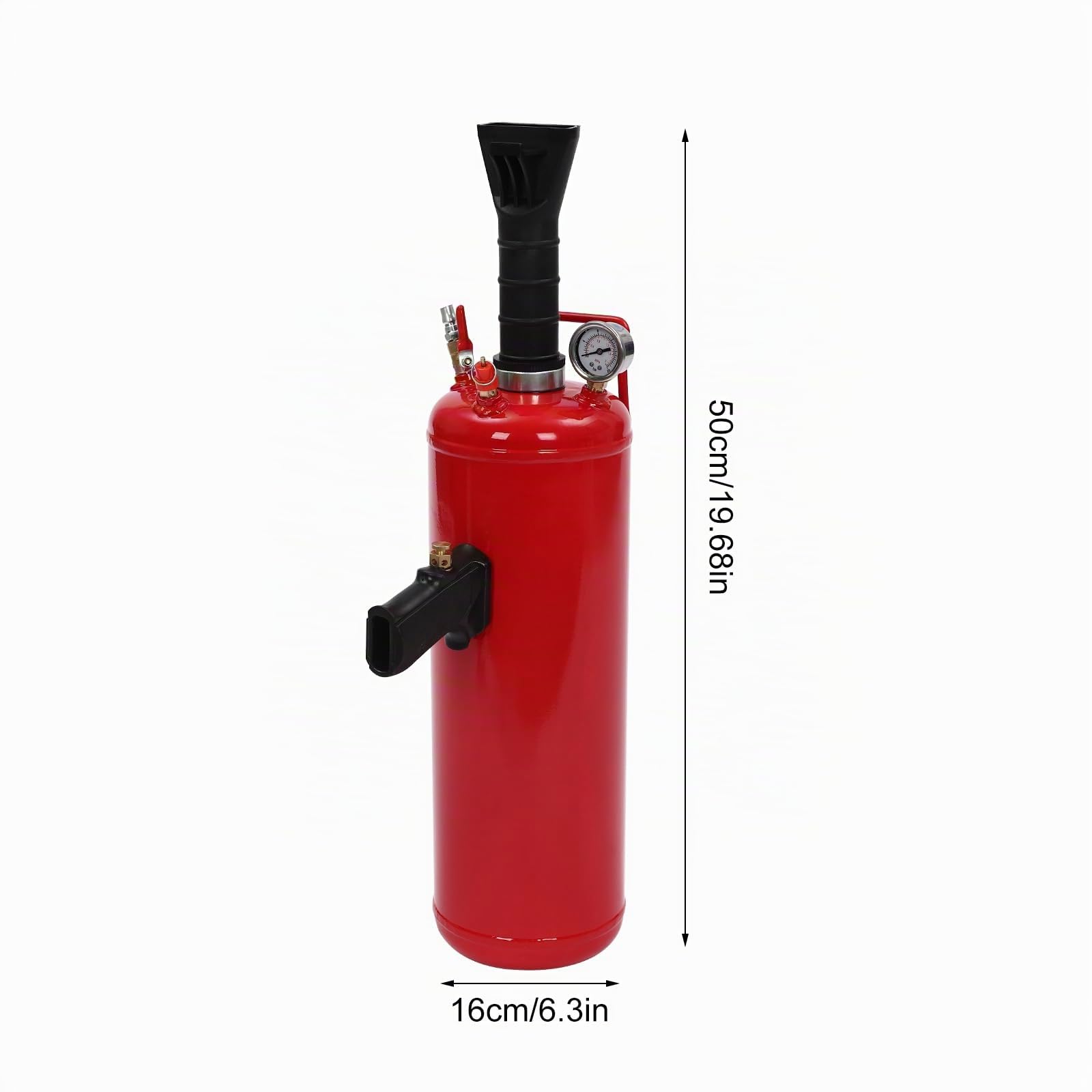 Gonfleur de Pneu Professionnel Airbooster 9L avec Manomètre à Glicerine - Pour Voiture, Moto, Vélo - Maximum 8 Bar