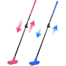 KOFULL Golf Putter 4 or 2 PCS, Mini Golf Putter Adjustable to Perfectly Height, Retractable Shaft, Two-Way Putters for Right or Left Handed, Suitable for Family Golf Putting Game, 2136 inches