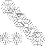 OSALADI 30 Stück Sechseckige Fischschutznetze aus Nylon Kunststoff Teichschutznetz für Gartenteiche Abriebfest und Kombinierbar