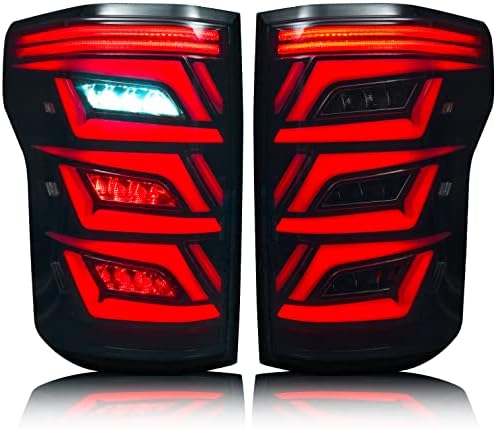 DOOD Tail Lights for Ford F150 2015-2017 2018-2020 LED Tail lights Rear Lamp Taillights Assembly with Brake Turn Signal Reverse Light DRL Include Bulbs(Not Fit BLIND Model & Factory LED Version)