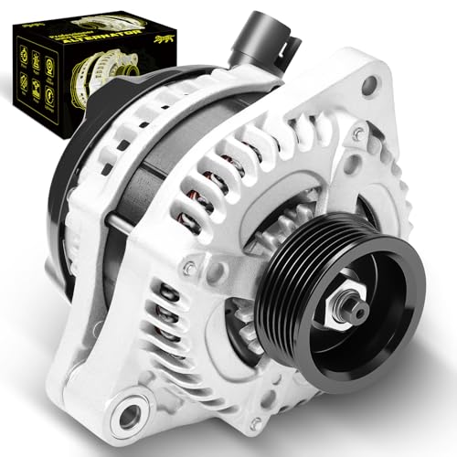 Oktiger Upgraded Alternator Compatible with Honda Pilot 2009-2011 Odyssey 2008-2010 for Ridgeline 2009-2011 3.5L for Acura Mdx Rl Tl Tsx Zdx 12V 130A Clockwise 6-Groove Pulley OE 31100-RGW-A01