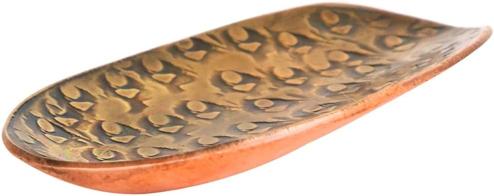 DeKulture Pure Copper Tea Spoon [2.5x1.5"] - Handmade Demitasse/Baby Scoop, Utensil for Coffee, Tea