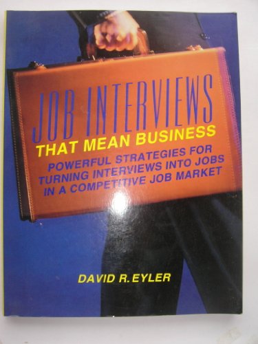 Job Interviews That Mean Business 0679740201 Book Cover