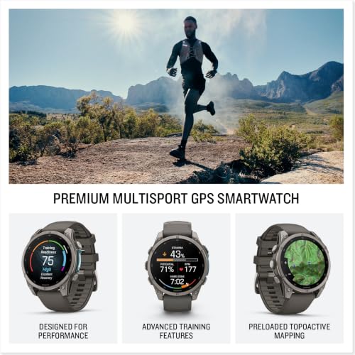 Garmin fēnix 9, Montre connectée GPS Multisports, 47mm, Pebble Grey – vue 2