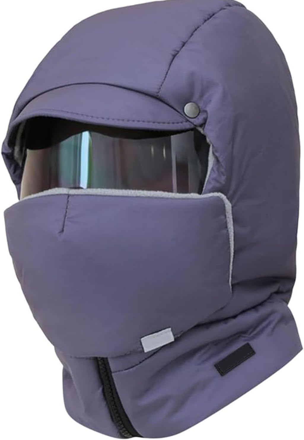 Windproof Full Cover Outdoor Riding Mask with Glasses, 4 in 1 Waterproof Ski Cap Winter Windproof Full Cover Balaclava