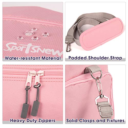 Sports Gym Bag With Wet Pocket & Shoes Compartment, Travel Duffel Bag For Men And Women Lightweight, Pink #TOP2