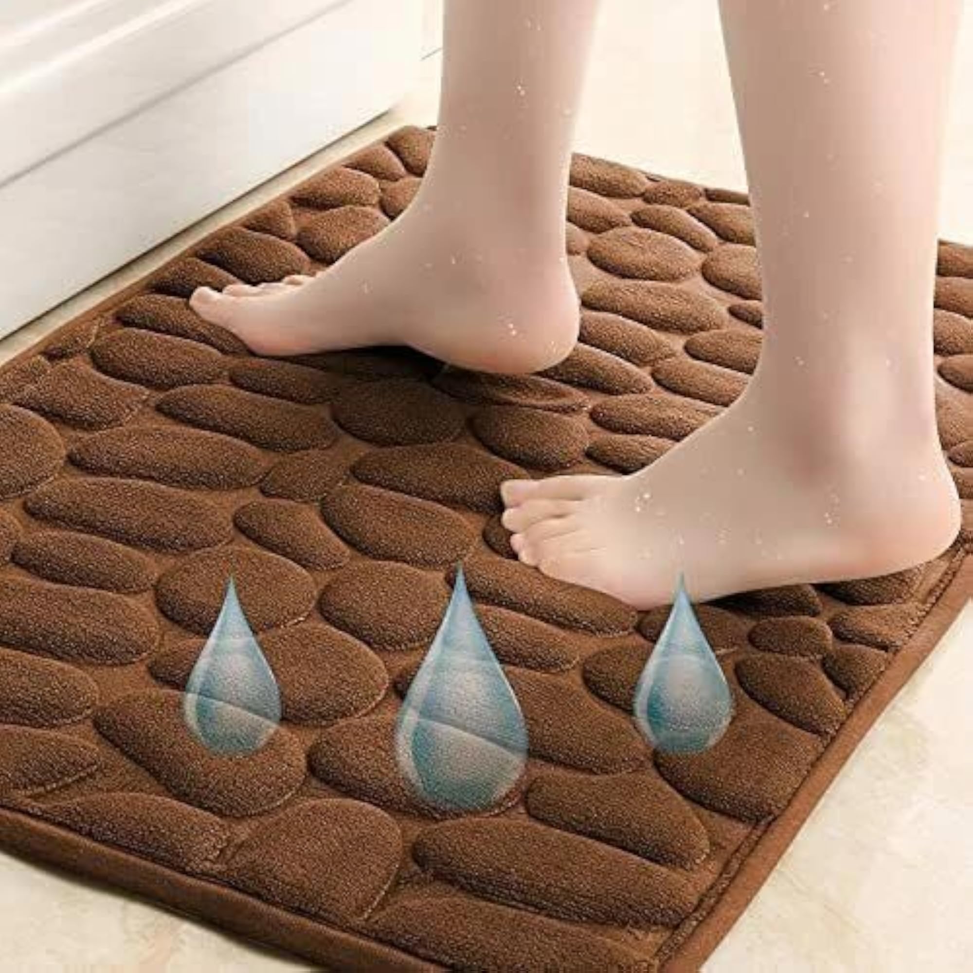 Luxury Memory Foam Bath Mat, Water Absorbent
