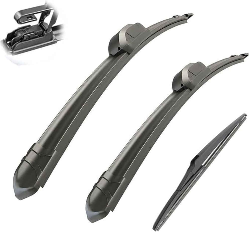 NYSLDSCO Custom Fit Wiper Blades for Toyota Prius V 2012 2013-2021 26in 14in 10in, Durable Windscreen Wiper Set, Easy Installation All-Weather Performance Wipers
