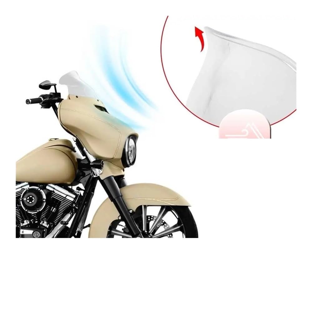 Parabrezza doppia bolla Parabrezza Da 9 Pollici Per Moto, Deflettori Anteriori, Accessori Per Turismo Per Electra Street Glide 2014-2023