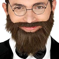 Guirca - Barba Falsa Corta con Bigote de Presidente Americano,