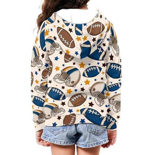 Image of Biyejit Kids Novelty 3D Graphic Printed Hooded Sweatshirt Boys Girls Zip Up Hoodies Age 6-16 Years