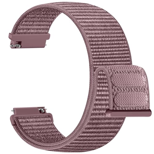 Upeak Nylon Uhrenarmband 20mm 22mm 18mm Kompatibel mit Samsung Galaxy Watch 7 6 5 4 FE Armband 40mm 44mm, für Garmin Vivoactive 5 3, Sport Loop Armband für Herren und Damen
