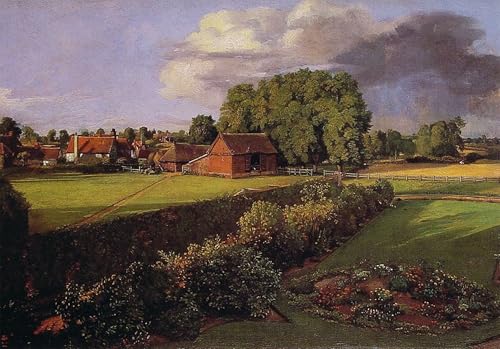 Cuadro Pared Lienzo Golding Constables Flower Garden de John Constable para Salon 60x90cm