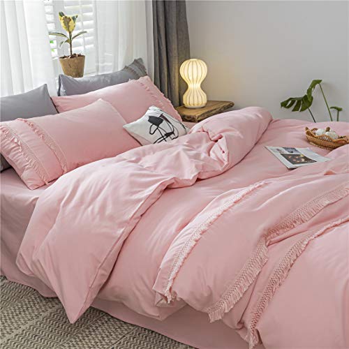 Ihoustriy Kid'S Duvet Cover Twin Size,100% Washed Microfiber 2Pcs Boho Bedding Duvet Cover Set thumb #1