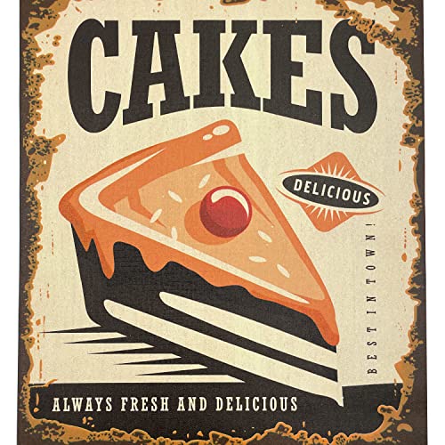 Yifasy 2 Pack Vintage Shelf Liners Cake Poster Drawer Cabinets Furniture Decor Papers Dessert Wallpapers Pvc Self Adhesive 17.7 Inch Wide #TOP7