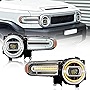 Archaic Headlight Assembly for Toyota FJ Cruiser 2007-2021, LED Sequential Turning Front Lights, Dynamic Head lamp, Plug & Play, Pair