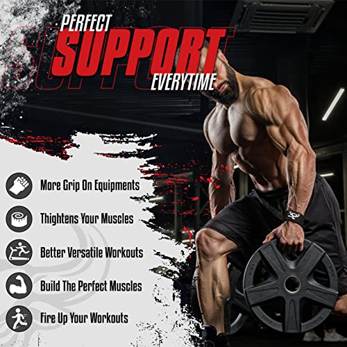 Beast Rage Straps For Weightlifting, 18” Heavy Duty Wrist Wraps Weight Lifting Straps Men Women And 4Mm Enhance Padded Support Lifters Upto 260Lbs. Load Pulling Exercises Workout Aids Cotton Grips #TOP5