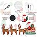 MUMTOP 8.2FT Christmas Inflatable Santa Claus on Sleigh with 3 Reindeers, Blow up Yard Decoration with LED Lights Built-in for Holiday, Party, Xmas, Yard, Garden