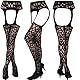 KHUFUZI Pack mit 5 Stilen für Damen, sexy Dessous, Mesh, Babydoll, Nachtwäsche, dehnbar, Strumpfhosen, Geschenk für Freundin oder Frau, 5 Sets, 38-44