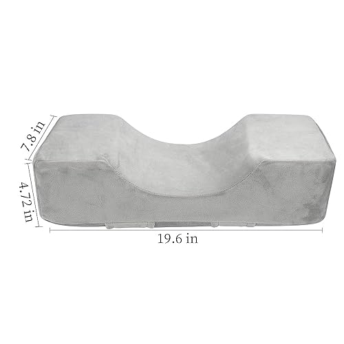 Miniatura 3 de Almohada de cuello de extensión de pestañas de salón de belleza, cómoda almohada de espuma viscoelástica de terciopelo, almohada de pestañas