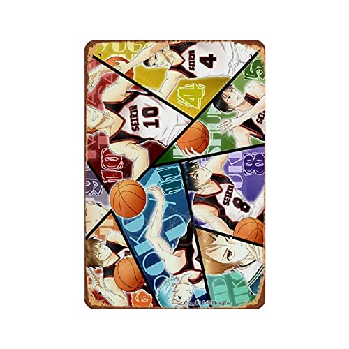 黒子のバスケ-16 レトロな鉄の絵画ブリキの壁の看板警告サイン金属プラークポスターバーカフェのアート装飾