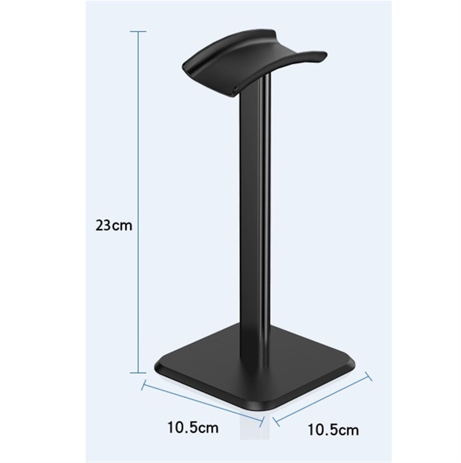 Supporto for gancio staccabile, espositore da scrivania, supporto for cuffie(Black)