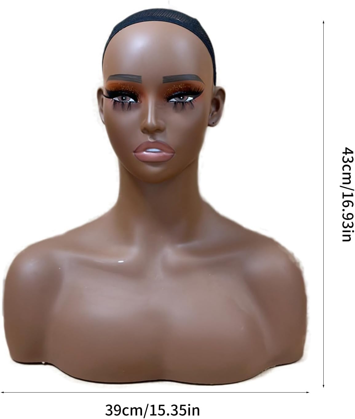 Adult Size Mannequin Head For Wigs Practice And Accessory Display Earring Holes Practical Training Beauty Salon Tool Mannequin Head For Accessories