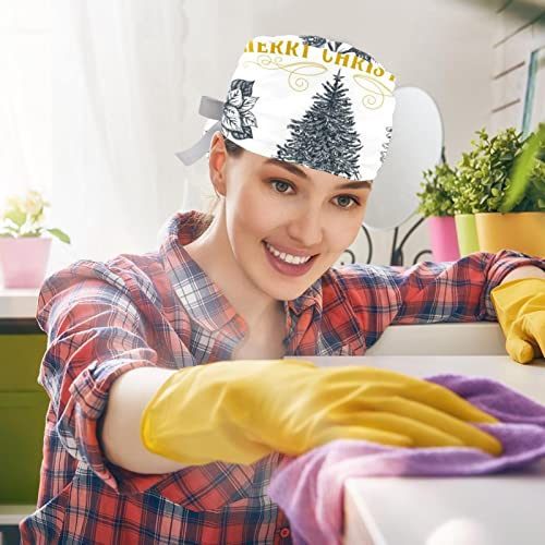 Chapeau de travail Joyeux Noël vintage JDEZ respirant lot de 2 - 5