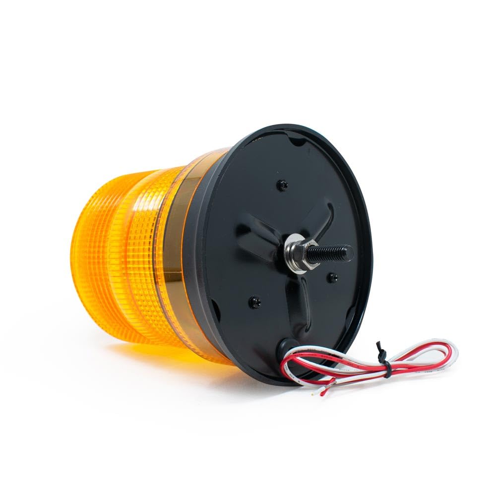 60AS Snow PLOW/Emergency Amber LED Strobe Beacon Warning Light, Permanent Mount