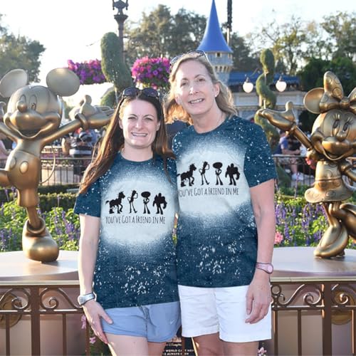 You've Got a Friend in Me Shirt Women Funny Letter Print Friends Shirts Cute Graphic Tee Casual Vacation Holiday Tops4