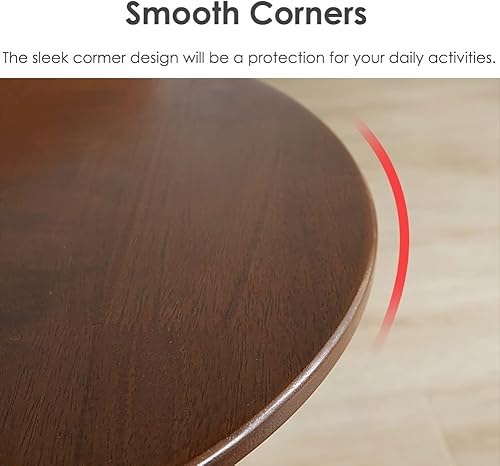 Miniatura 7 de Mesas auxiliares de madera para sofá, sala de estar, mesa auxiliar pequeña para sofá y cama, mesa de cena portátil de TV para niños, ancianosadultos