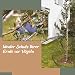 Teichnetz, Gartennetz, Vogelschutz-Netz, Pool Netz, Obstbaumnetz, Vogelabwehr-Netz, Laubnetz, Witterungs- & UV-beständig, robust, 15x Erdhaken & 15x Kabelbinder (4 x 5m)