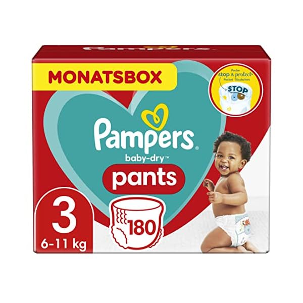 Pampers Night Windeln Pants Größe 6 (15kg+) Baby-Dry, 32 Höschenwindeln, SINGLE PACK und Pants Größe 6 (14-19kg) Baby… – Bild 9