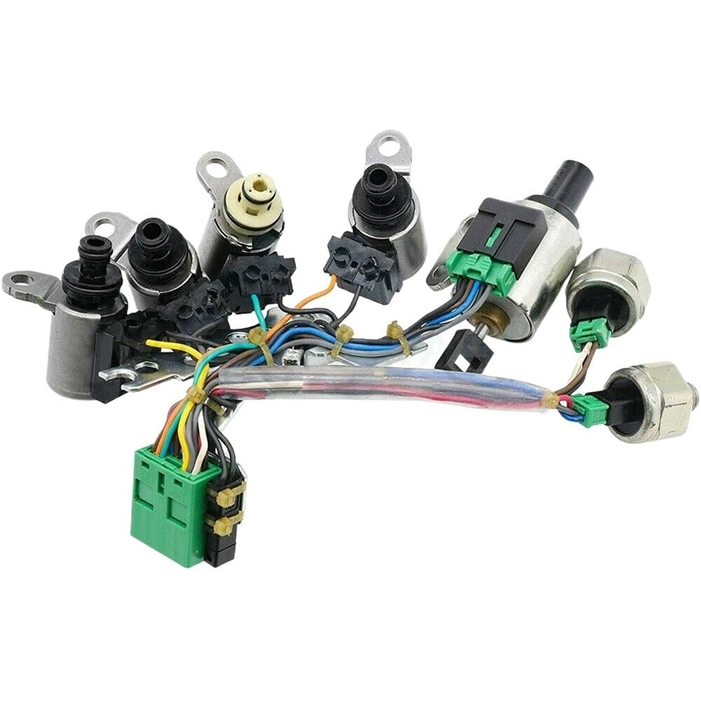 Wxnlbb One Color Jf011e,Re0f10a,F1cja Transmission Valve Body Solenoid Valve Kit Compatible With Nissan Mitsubishi (Two Oil Pressure Sensors)