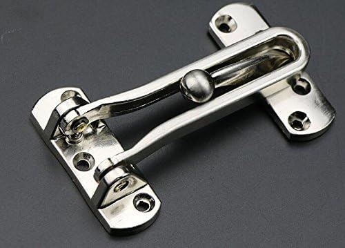 VASANA 1PCS Home Security Door Lock Stainless Steel Heavy Duty Swing Bar Lock Secondary Door Lock Security Clasp Reinforcement Lock for Home Hotel Office - Image 3