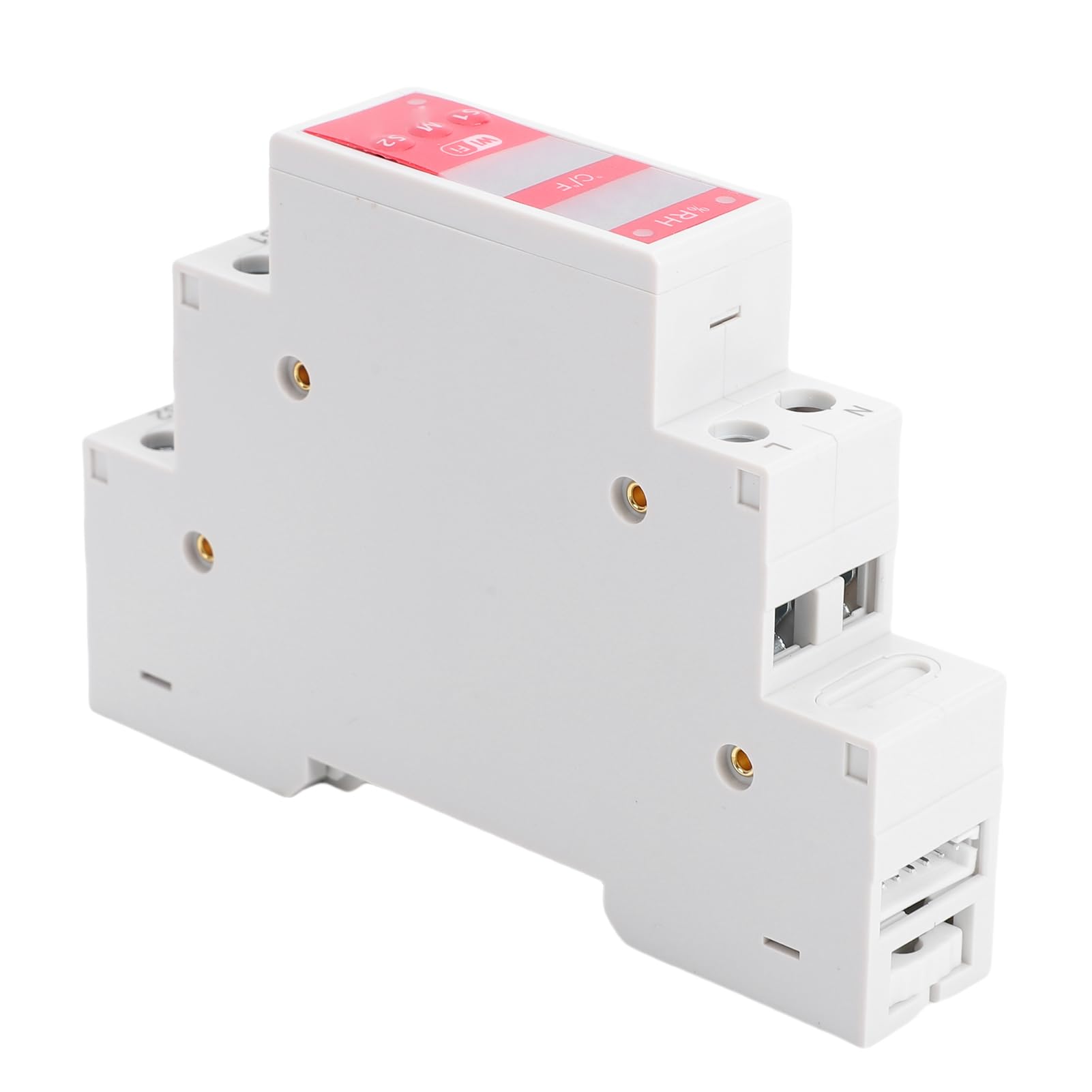 SIXRUN Regolatore di umidità della Temperatura, ABS, Interruttore di umidità della Temperatura WiFi con Doppio Schermo, Monitoraggio in Tempo Reale da -10 a 100 Gradi Fahrenheit per Allevamenti e