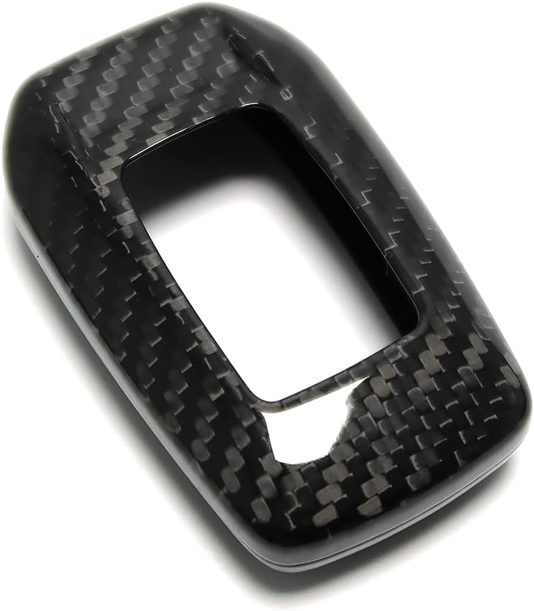 Remote Key Fob Case Cover for Yaris GR LE XLE Land Cruiser LC200 LC300 GT86,Carbon Fiber Key Protector Shell (Black)