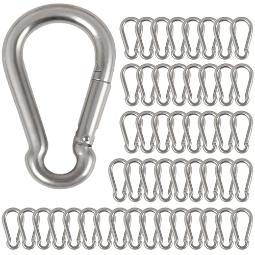 Ganchos de seguridad M5 de 2 pulgadas pack de 50 mosquetones de enlace rápido