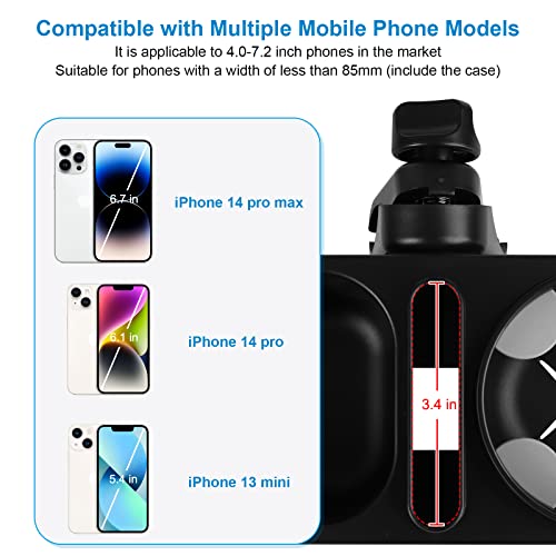 Image of Accmor Stroller Cup Holder with Tray, Universal Cup Holder Tray for Uppababy Nuna Doona Strollers, Bottle Drinks Holder for Stroller, Wheelchair, Walker