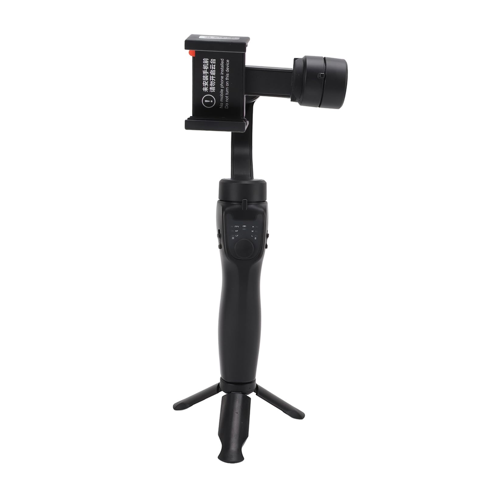 EMUKOEP Stabilizzatore Portatile a Tre Assi Connessione Bluetooth Tipo C Ricarica - per Smartphone con Larghezza 6-10 Cm